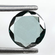 blue color elegant engagement rings diamond round