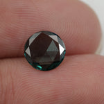 blue color elegant engagement rings diamond round