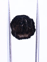 Black stone on a white background