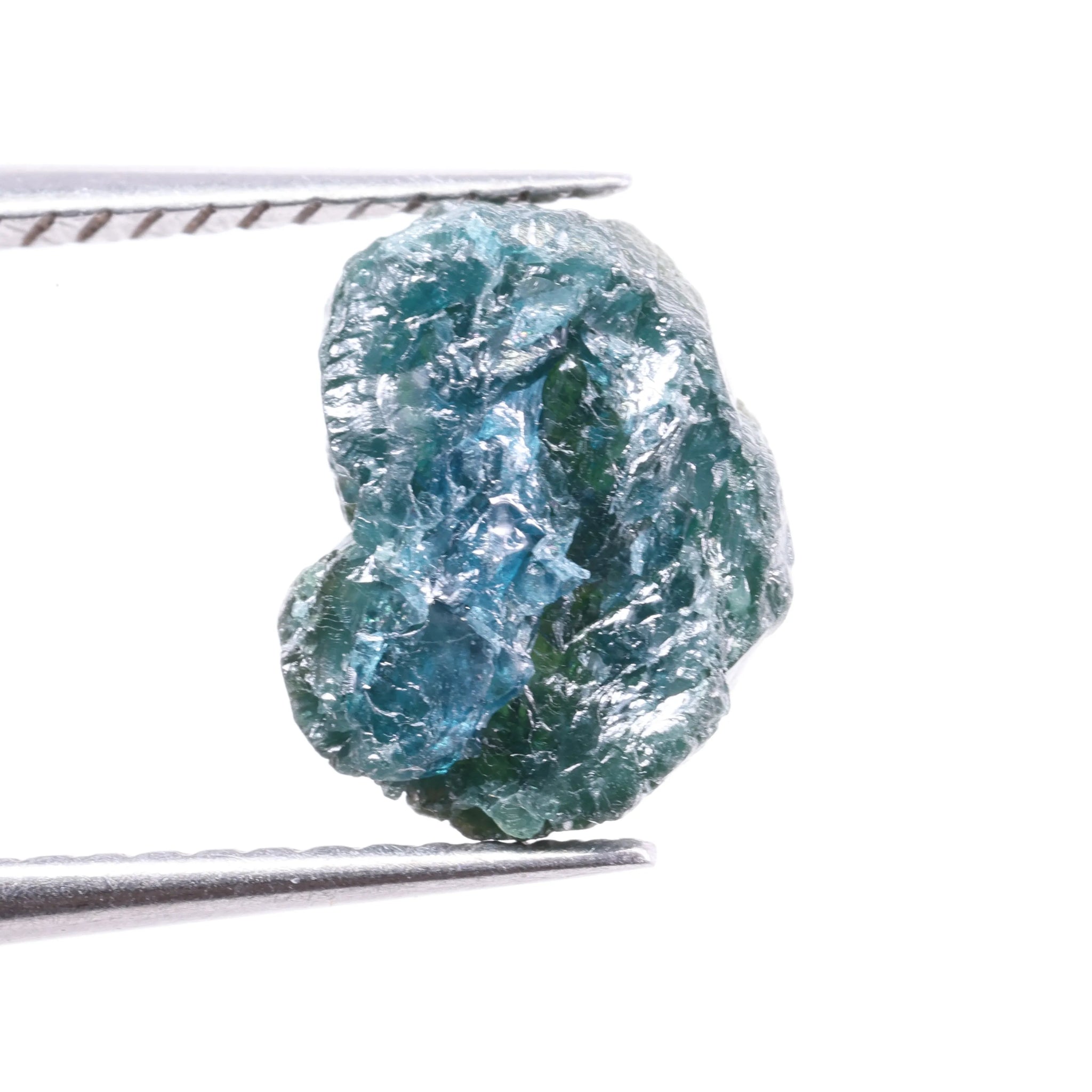 2.97Ct Natural Blue Rough Diamond, Untreated Raw Loose Stone, Earth Mined Conflict-Free Crystal, Uncut Diamond for Engagement Ring