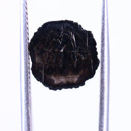 Black stone on a white background