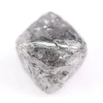 raw uncut diamond engagement ring with rough natural diamond appearance grey rough diamond 