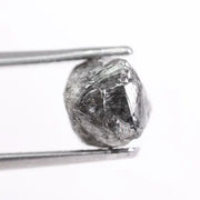 raw uncut diamond engagement ring with rough natural diamond appearance grey rough diamond 