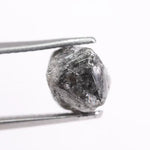 raw uncut diamond engagement ring with rough natural diamond appearance grey rough diamond 