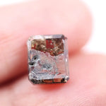 3.00 Ct fancy brown emerald cut lab created diamond loose stone with rich warm color and sharp rectangular step facets for custom jewelry designs