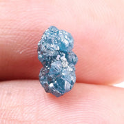 1.97 Ct irregular shape natural blue rough diamond loose uncut conflict-free earth-mined diamond for custom jewelry making.