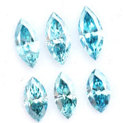 Fancy blue marquise lab grown diamond loose stone for jewelry making, ideal for engagement rings, pendants, earrings and custom fine jewelry design.
