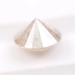 1.35 Ct white round shape lab grown diamond loose stone with brilliant cut facets and high sparkle for engagement ring or custom jewelry setting.