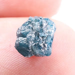 3.07 Ct rare natural blue rough diamond, loose uncut irregular shape conflict-free earth-mined diamond for jewelry making.