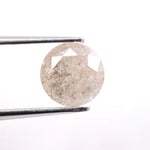 1.35 Ct white round shape lab grown diamond loose stone with brilliant cut facets and high sparkle for engagement ring or custom jewelry setting.