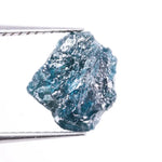 3.07 Ct rare natural blue rough diamond, loose uncut irregular shape conflict-free earth-mined diamond for jewelry making.