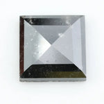 Square step-cut lab grown diamond with crisp geometric facets, high clarity, and modern symmetrical design on a clean white background