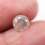 1.35 Ct white round shape lab grown diamond loose stone with brilliant cut facets and high sparkle for engagement ring or custom jewelry setting.
