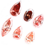 Fancy pink red lab grown diamond mix shape loose diamonds in pear marquise and oval cut perfect for engagement ring jewelry making
