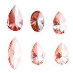 Fancy pink red lab grown diamond mix shape loose diamonds in pear marquise and oval cut perfect for engagement ring jewelry making