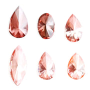 Fancy pink red lab grown diamond mix shape loose diamonds in pear marquise and oval cut perfect for engagement ring jewelry making