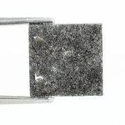 Square step-cut lab grown diamond with crisp geometric facets, high clarity, and modern symmetrical design on a clean white background