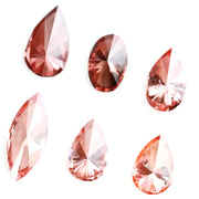 Fancy pink red lab grown diamond mix shape loose diamonds in pear marquise and oval cut perfect for engagement ring jewelry making
