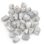 grey white diamond with a natural uneven surface for handmade jewelry creations