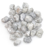 grey white diamond with a natural uneven surface for handmade jewelry creations