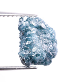 3.89Ct Natural Loose Rough Diamond, Blue Uncut Raw Diamond For Jewelry, Earth Mined Rustic Stone, Ethical & Rare Gift For Wedding Ring