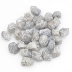 grey white diamond with a natural uneven surface for handmade jewelry creations