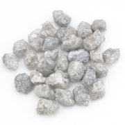 grey white diamond with a natural uneven surface for handmade jewelry creations