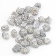 grey white diamond with a natural uneven surface for handmade jewelry creations