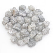 grey white diamond with a natural uneven surface for handmade jewelry creations