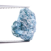 2.77 Ct raw blue uncut rough diamond, natural loose conflict-free earth-mined diamond for custom jewelry making.