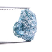 2.77 Ct raw blue uncut rough diamond, natural loose conflict-free earth-mined diamond for custom jewelry making.