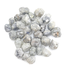 grey white natural diamond with a rugged unpolished surface for jewelry making