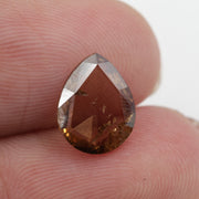 brown colour 1.18 carat diamond ring lab grown