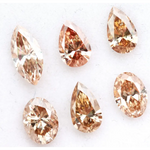 Fancy champagne lab grown diamond mix shapes pear oval marquise loose diamond for engagement ring and fine jewelry making