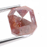 1.30 carat natural loose asscher cut brown diamond fancy color stone for custom engagement ring