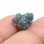 natural raw diamond ring made with loose raw diamonds and raw uncut diamond style