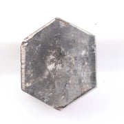 0.93 carat natural loose hexagon cut black gray diamond fancy shape for custom engagement ring