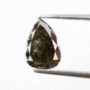 0.86 ct natural pear shape brown diamond loose gemstone for custom ring design elegant fine jewelry stone