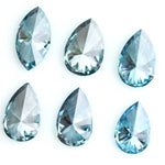 Teal blue pear cut lab grown diamond loose stone for engagement ring, sparkling blue CVD diamond for fine jewelry making