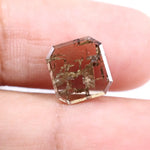 2.05 Ct brown Square cut diamond loose stone with geometric facets and warm brown sparkle.