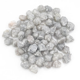 light grey natural diamond with a rough unpolished surface for custom jewelry creation
