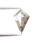 0.71 Ct brown grey and black kite cut natural diamond with rare geometric form and soft earthy tones for custom jewelry