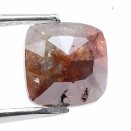 0.99 carat natural loose cushion cut red brown diamond fancy color stone for custom ring making