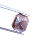 natural brown diamond asscher rose cut diamond, brown diamond raw, brown diamond price, lab grown asscher diamond, 2 carat asscher cut diamond on finger, natural round diamonds.
