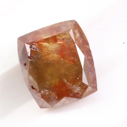 1.04 Ct Natural Red Orange Cushion Cut Diamond Loose Stone with Vibrant Fancy Color for Designer Jewelry