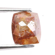 1.04 Ct Natural Red Orange Cushion Cut Diamond Loose Stone with Vibrant Fancy Color for Designer Jewelry