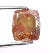1.04 Ct Natural Red Orange Cushion Cut Diamond Loose Stone with Vibrant Fancy Color for Designer Jewelry