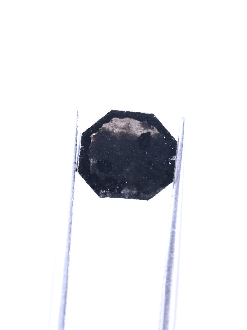 0.74 Carat Loose Black Octagon Cut Lab Grown Diamond