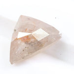 0.72 Ct trillion cut pink peach diamond loose fancy color stone for custom ring or fine jewelry design