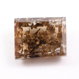 2.73 Ct Fancy Brown Rectangular Lab Grown Diamond Modern Loose Stone for Custom Designer Ring Jewelry